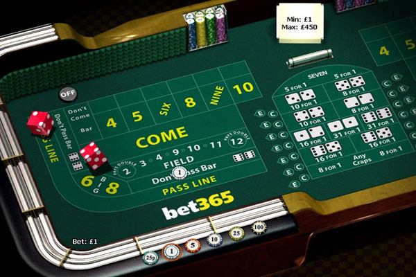 Play Craps at Bet365